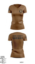 Cook County Sheriff’s Office 24552368 Women's Short Sleeve V-neck Shirt - 1