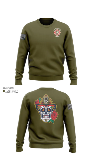 Crew Neck Sweatshirt, Carpentersville Fire Department, Fire Department, Teamtime, Team time, sublimation, custom sports apparel, team uniforms, spirit wear, spiritwear, sports uniforms, custom shirts, team store, custom team store, fundraiser sports, apparel fundraiser