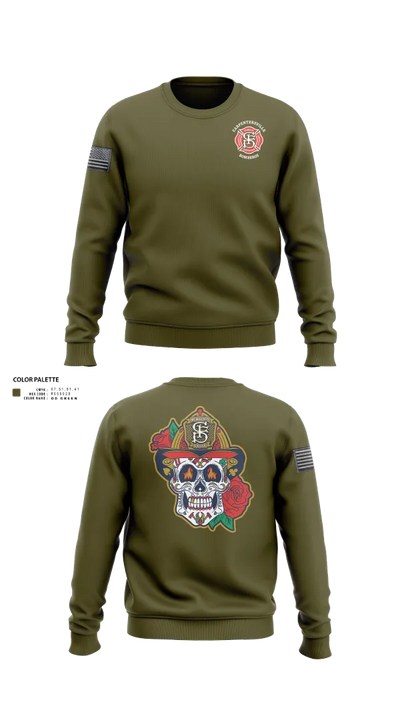 Carpentersville Fire Department 52158463 Crew Neck Sweatshirt - 23