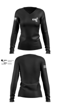Infantry 88386138 Women's Long Sleeve V-neck Shirt - 100