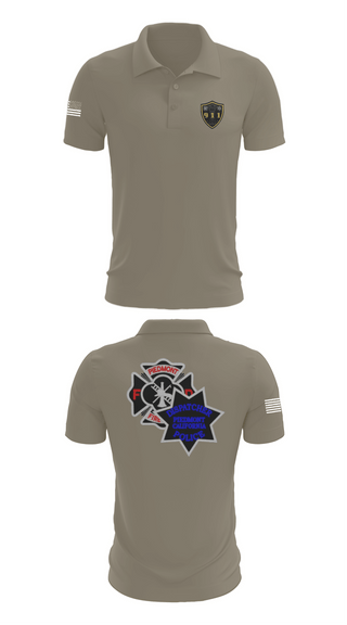 Short Sleeve Performance Polo, Piedmont Dispatchers, Fire Department, Teamtime, Team time, sublimation, custom sports apparel, team uniforms, spirit wear, spiritwear, sports uniforms, custom shirts, team store, custom team store, fundraiser sports, apparel fundraiser