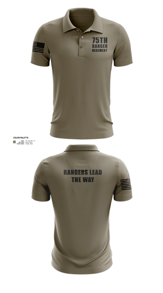 Short Sleeve Performance Polo, 75th ranger regiment, Army, Teamtime, Team time, sublimation, custom sports apparel, team uniforms, spirit wear, spiritwear, sports uniforms, custom shirts, team store, custom team store, fundraiser sports, apparel fundraiser