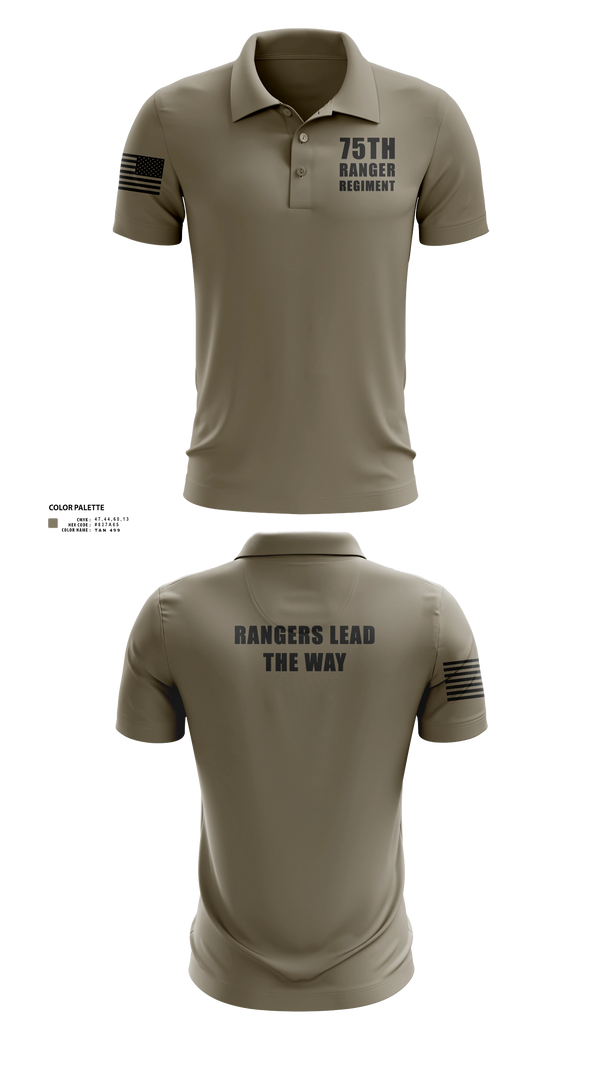 Short Sleeve Performance Polo, 75th ranger regiment, Army, Teamtime, Team time, sublimation, custom sports apparel, team uniforms, spirit wear, spiritwear, sports uniforms, custom shirts, team store, custom team store, fundraiser sports, apparel fundraiser