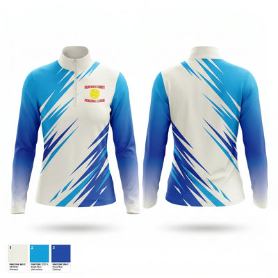 Palm Beach County Pickleball League 58748007 Quarter Zip Jacket - 1