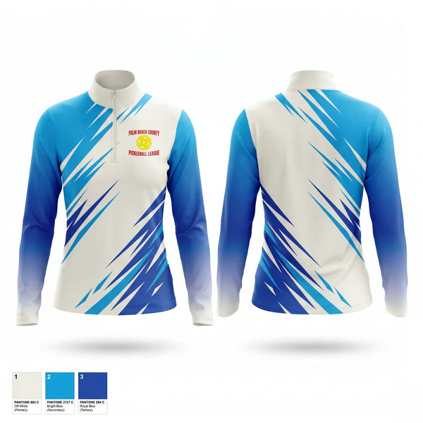 Quarter Zip Jacket, Palm Beach County Pickleball League, , Teamtime, Team time, sublimation, custom sports apparel, team uniforms, spirit wear, spiritwear, sports uniforms, custom shirts, team store, custom team store, fundraiser sports, apparel fundraiser