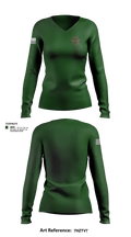Solano County Sheriff CRT 14576154 Women's Long Sleeve V-neck Shirt - 15