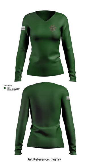 Womens Long Sleeve Vneck Shirt, Solano County Sheriff CRT, Police, Teamtime, Team time, sublimation, custom sports apparel, team uniforms, spirit wear, spiritwear, sports uniforms, custom shirts, team store, custom team store, fundraiser sports, apparel fundraiser