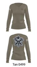 3rd Platoon Cco 2-37 AR 10849072 Women's Long Sleeve V-neck Shirt - 11