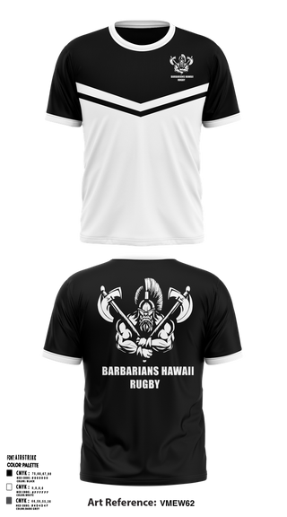 Short Sleeve Performance Shirt, BARBARIANS HAWAII, Rugby, Teamtime, Team time, sublimation, custom sports apparel, team uniforms, spirit wear, spiritwear, sports uniforms, custom shirts, team store, custom team store, fundraiser sports, apparel fundraiser