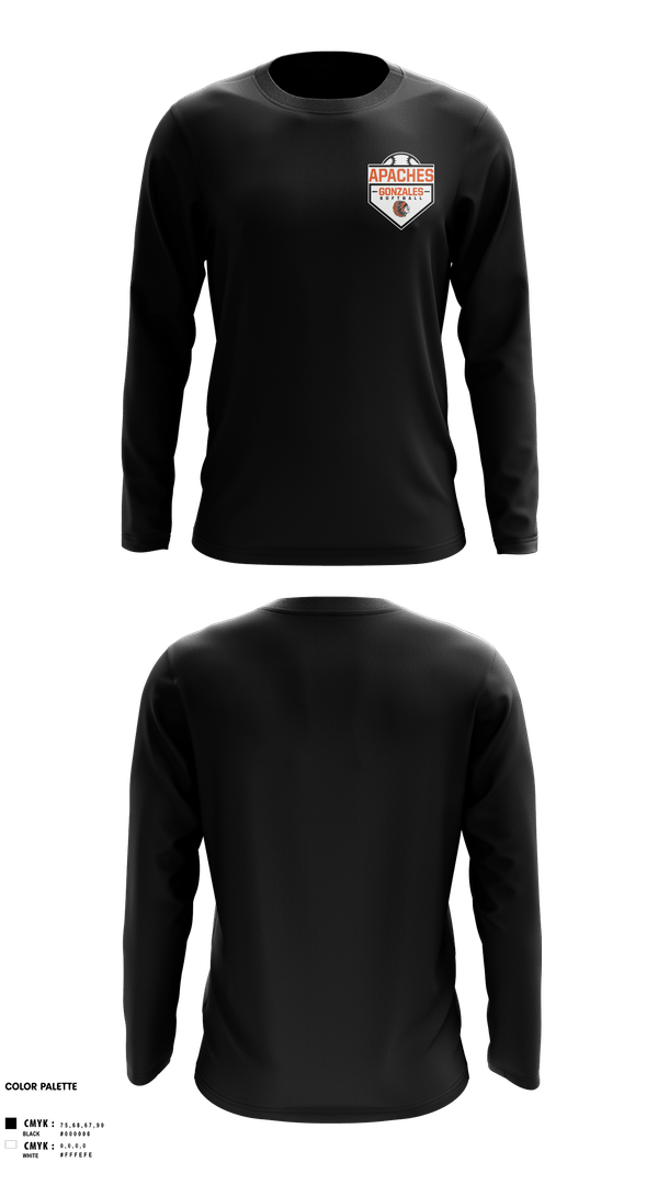 Long Sleeve Performance Shirt, Gonzales High School Softball, Softball, Teamtime, Team time, sublimation, custom sports apparel, team uniforms, spirit wear, spiritwear, sports uniforms, custom shirts, team store, custom team store, fundraiser sports, apparel fundraiser