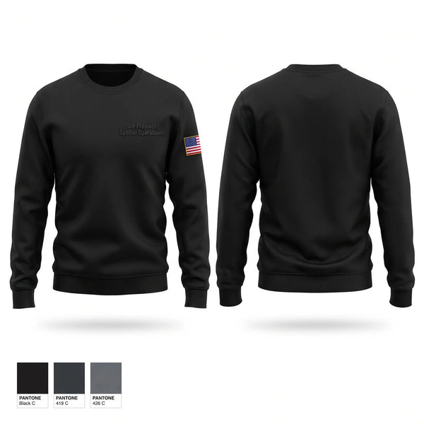 Crew Neck Sweatshirt, 5th Precinct Special Operations, Police, Teamtime, Team time, sublimation, custom sports apparel, team uniforms, spirit wear, spiritwear, sports uniforms, custom shirts, team store, custom team store, fundraiser sports, apparel fundraiser