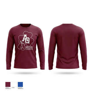 Long Sleeve Performance Shirt, Aquinas Boxing, Wrestling, Teamtime, Team time, sublimation, custom sports apparel, team uniforms, spirit wear, spiritwear, sports uniforms, custom shirts, team store, custom team store, fundraiser sports, apparel fundraiser