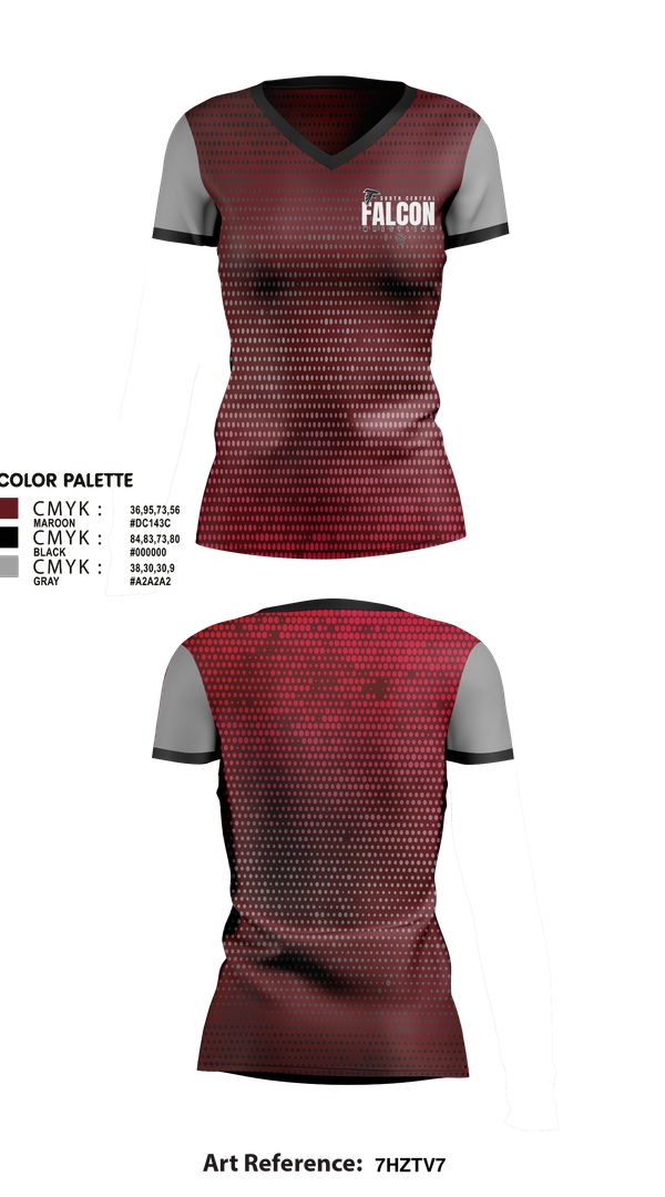 Womens Short Sleeve Vneck Shirt, Soutch Central High School Falcons, Wrestling, Teamtime, Team time, sublimation, custom sports apparel, team uniforms, spirit wear, spiritwear, sports uniforms, custom shirts, team store, custom team store, fundraiser sports, apparel fundraiser