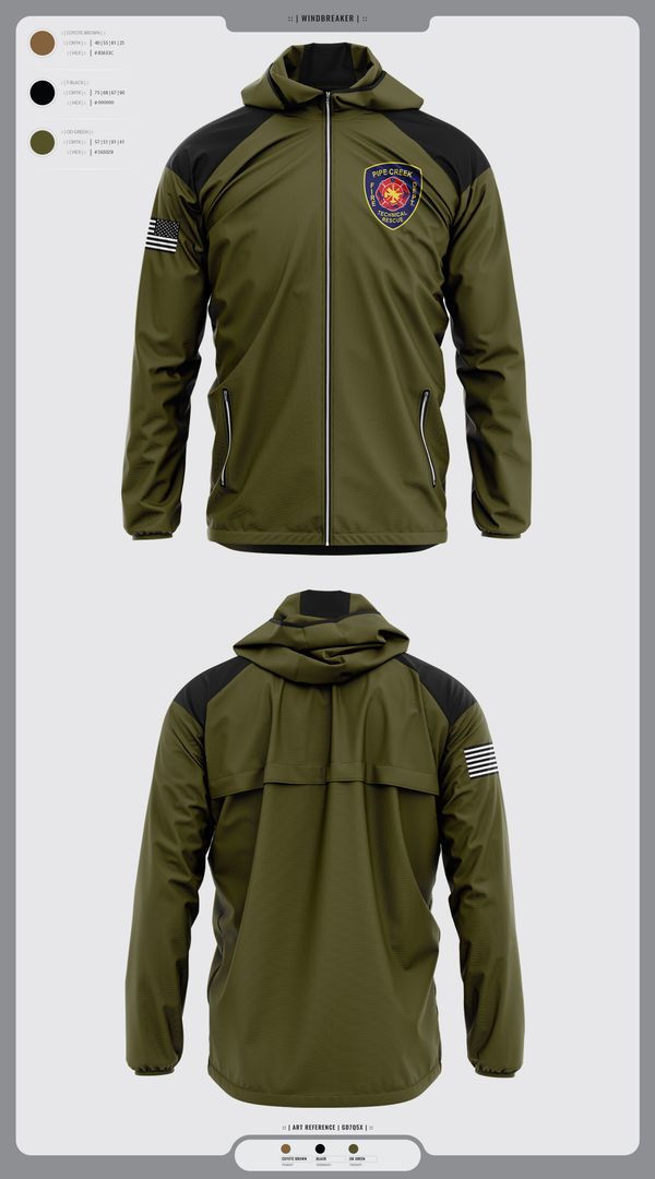 Windbreaker, PCFD, , Teamtime, Team time, sublimation, custom sports apparel, team uniforms, spirit wear, spiritwear, sports uniforms, custom shirts, team store, custom team store, fundraiser sports, apparel fundraiser