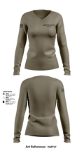 Hampton sheriff office 11195878 Women's Long Sleeve V-neck Shirt - 2
