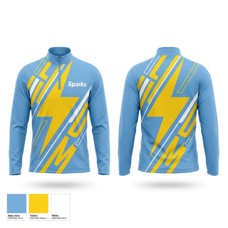 Quarter Zip Jacket, Sparks, Softball, Teamtime, Team time, sublimation, custom sports apparel, team uniforms, spirit wear, spiritwear, sports uniforms, custom shirts, team store, custom team store, fundraiser sports, apparel fundraiser