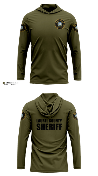 Long Sleeve hooded sunshirt, Laurel county sheriffs, Police, Teamtime, Team time, sublimation, custom sports apparel, team uniforms, spirit wear, spiritwear, sports uniforms, custom shirts, team store, custom team store, fundraiser sports, apparel fundraiser