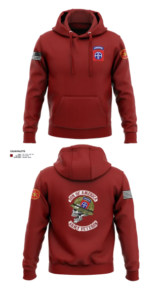 Hoodie, 82d ABN DIV, , Teamtime, Team time, sublimation, custom sports apparel, team uniforms, spirit wear, spiritwear, sports uniforms, custom shirts, team store, custom team store, fundraiser sports, apparel fundraiser