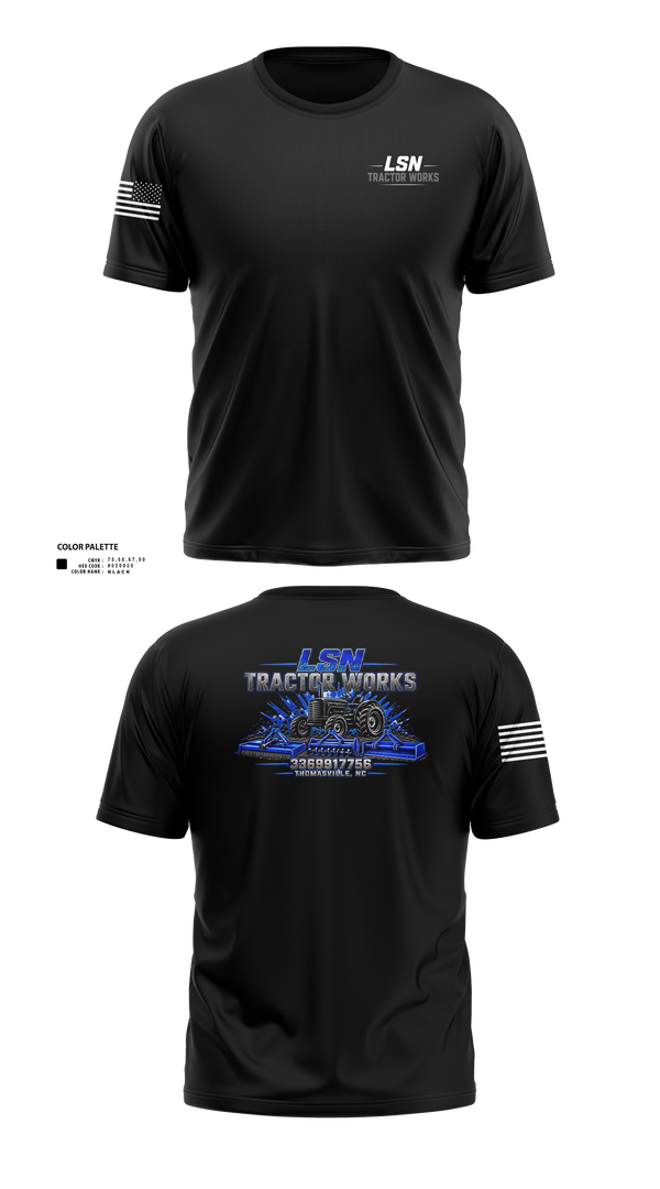 Old School Cotton Feel Shirt, LSN Tractor Works, Police, Teamtime, Team time, sublimation, custom sports apparel, team uniforms, spirit wear, spiritwear, sports uniforms, custom shirts, team store, custom team store, fundraiser sports, apparel fundraiser