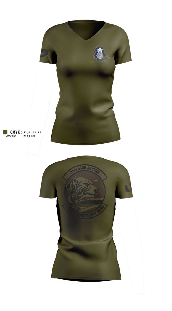 Womens Short Sleeve Vneck Shirt, 176 SFS, National Guard, Teamtime, Team time, sublimation, custom sports apparel, team uniforms, spirit wear, spiritwear, sports uniforms, custom shirts, team store, custom team store, fundraiser sports, apparel fundraiser