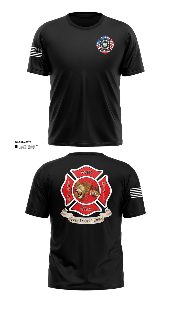 Short Sleeve Performance Shirt, Company 52, Fire Department, Teamtime, Team time, sublimation, custom sports apparel, team uniforms, spirit wear, spiritwear, sports uniforms, custom shirts, team store, custom team store, fundraiser sports, apparel fundraiser