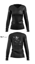 TCAE, GSB, 10TH SFG(A) 52313430 Women's Long Sleeve V-neck Shirt - 12