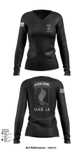 173RD ABN 21007449 Women's Long Sleeve V-neck Shirt - 103