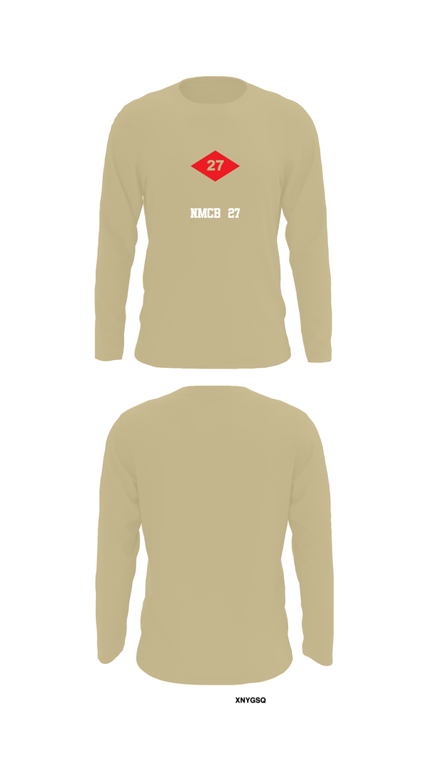 Long Sleeve Performance Shirt, NMCB  27, Navy, Teamtime, Team time, sublimation, custom sports apparel, team uniforms, spirit wear, spiritwear, sports uniforms, custom shirts, team store, custom team store, fundraiser sports, apparel fundraiser