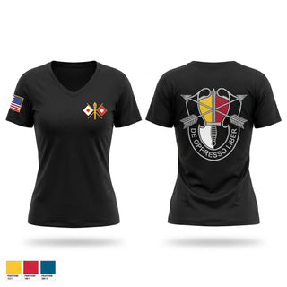 Womens Short Sleeve Vneck Shirt, S6 HHC 3SFG(A), Army, Teamtime, Team time, sublimation, custom sports apparel, team uniforms, spirit wear, spiritwear, sports uniforms, custom shirts, team store, custom team store, fundraiser sports, apparel fundraiser