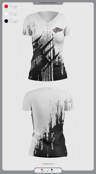 Womens Short Sleeve Vneck Shirt, Reed City Cheer, Cheer, Teamtime, Team time, sublimation, custom sports apparel, team uniforms, spirit wear, spiritwear, sports uniforms, custom shirts, team store, custom team store, fundraiser sports, apparel fundraiser