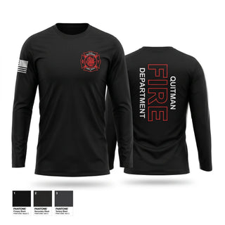 Long Sleeve Performance Shirt, Quitman Fire Department, Fire Department, Teamtime, Team time, sublimation, custom sports apparel, team uniforms, spirit wear, spiritwear, sports uniforms, custom shirts, team store, custom team store, fundraiser sports, apparel fundraiser