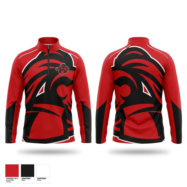 Quarter Zip Jacket, North Andover High School Football, , Teamtime, Team time, sublimation, custom sports apparel, team uniforms, spirit wear, spiritwear, sports uniforms, custom shirts, team store, custom team store, fundraiser sports, apparel fundraiser