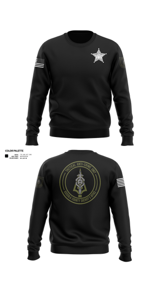 Crew Neck Sweatshirt, OCSO TAC UNIT, Police, Teamtime, Team time, sublimation, custom sports apparel, team uniforms, spirit wear, spiritwear, sports uniforms, custom shirts, team store, custom team store, fundraiser sports, apparel fundraiser