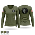 Bibb County Tactical EMS Women's Long Sleeve V-neck Shirt - 1