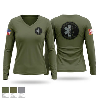 Womens Long Sleeve Vneck Shirt, Bibb County Tactical EMS, EMS/EMT, Teamtime, Team time, sublimation, custom sports apparel, team uniforms, spirit wear, spiritwear, sports uniforms, custom shirts, team store, custom team store, fundraiser sports, apparel fundraiser