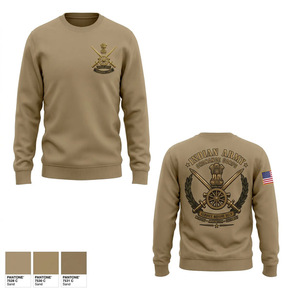 Crew Neck Sweatshirt, Army Ordnance Corps, Army, Teamtime, Team time, sublimation, custom sports apparel, team uniforms, spirit wear, spiritwear, sports uniforms, custom shirts, team store, custom team store, fundraiser sports, apparel fundraiser