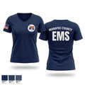 Manatee County EMS Women's Short Sleeve V-neck Shirt - 1