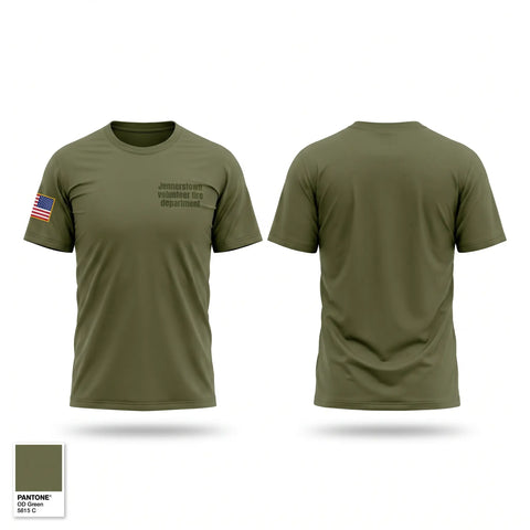 Old School Cotton Feel Shirt, Jennerstown volunteer fire department, Fire Department, Teamtime, Team time, sublimation, custom sports apparel, team uniforms, spirit wear, spiritwear, sports uniforms, custom shirts, team store, custom team store, fundraiser sports, apparel fundraiser