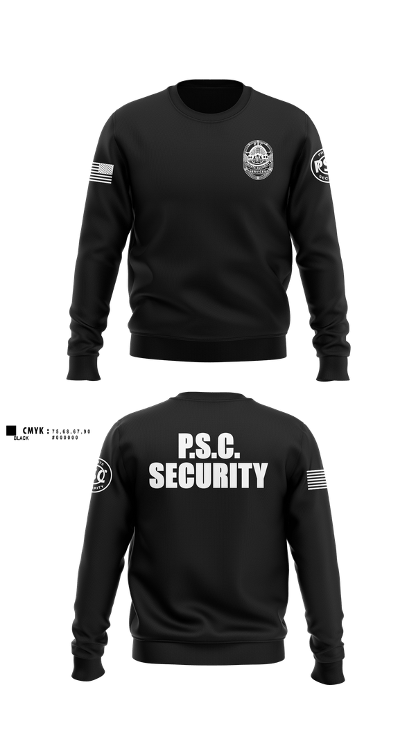 Crew Neck Sweatshirt, Security, Police, Teamtime, Team time, sublimation, custom sports apparel, team uniforms, spirit wear, spiritwear, sports uniforms, custom shirts, team store, custom team store, fundraiser sports, apparel fundraiser