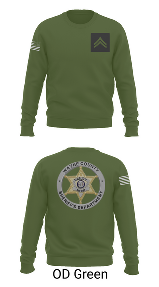 Crew Neck Sweatshirt, Wayne County Sheriff’s Department, Police, Teamtime, Team time, sublimation, custom sports apparel, team uniforms, spirit wear, spiritwear, sports uniforms, custom shirts, team store, custom team store, fundraiser sports, apparel fundraiser