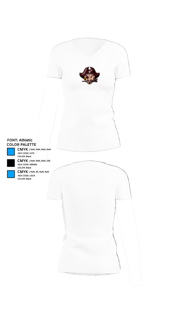 Womens Short Sleeve Vneck Shirt, Pulaski County Cross Country, Cross Country, Teamtime, Team time, sublimation, custom sports apparel, team uniforms, spirit wear, spiritwear, sports uniforms, custom shirts, team store, custom team store, fundraiser sports, apparel fundraiser