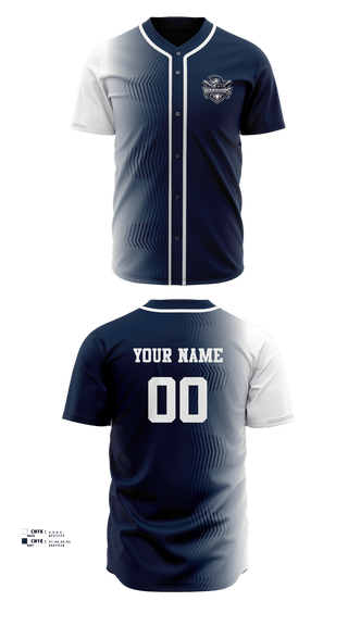 Full Button Baseball Jersey, Warriors, Baseball, Teamtime, Team time, sublimation, custom sports apparel, team uniforms, spirit wear, spiritwear, sports uniforms, custom shirts, team store, custom team store, fundraiser sports, apparel fundraiser