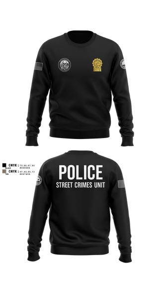 Crew Neck Sweatshirt, STREET CRIMES, , Teamtime, Team time, sublimation, custom sports apparel, team uniforms, spirit wear, spiritwear, sports uniforms, custom shirts, team store, custom team store, fundraiser sports, apparel fundraiser
