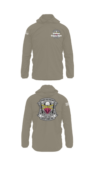 Windbreaker, Violent Crime Unit, Police, Teamtime, Team time, sublimation, custom sports apparel, team uniforms, spirit wear, spiritwear, sports uniforms, custom shirts, team store, custom team store, fundraiser sports, apparel fundraiser