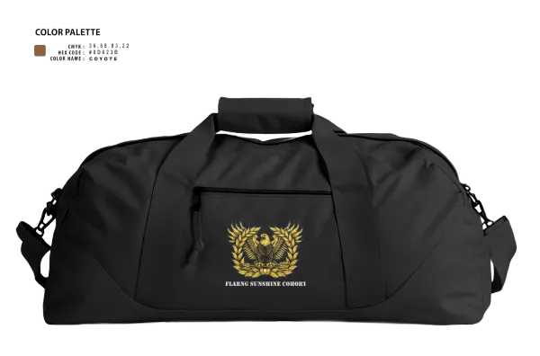 Duffle Bag, FLARNG SUNSHINE COHORT, , Teamtime, Team time, sublimation, custom sports apparel, team uniforms, spirit wear, spiritwear, sports uniforms, custom shirts, team store, custom team store, fundraiser sports, apparel fundraiser