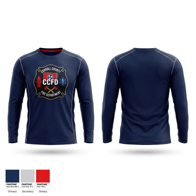 Carroll county fire department Long Sleeve Performance Shirt - 2