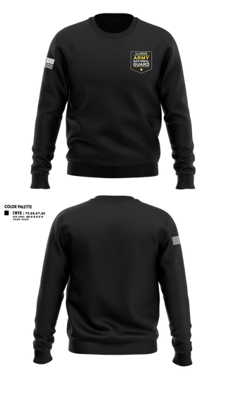 Crew Neck Sweatshirt, Illinois Army National Guard, National Guard, Teamtime, Team time, sublimation, custom sports apparel, team uniforms, spirit wear, spiritwear, sports uniforms, custom shirts, team store, custom team store, fundraiser sports, apparel fundraiser