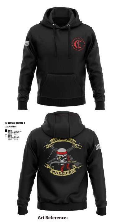 1st Battalion 2nd Marines Charlie Company 11974210 Hoodie - 3