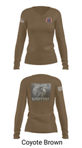 345th TRS 44562231 Women's Long Sleeve V-neck Shirt - 17