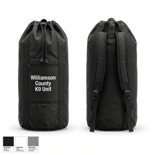 Gear Bag, Williamson County K-9 Unit, Police, Teamtime, Team time, sublimation, custom sports apparel, team uniforms, spirit wear, spiritwear, sports uniforms, custom shirts, team store, custom team store, fundraiser sports, apparel fundraiser